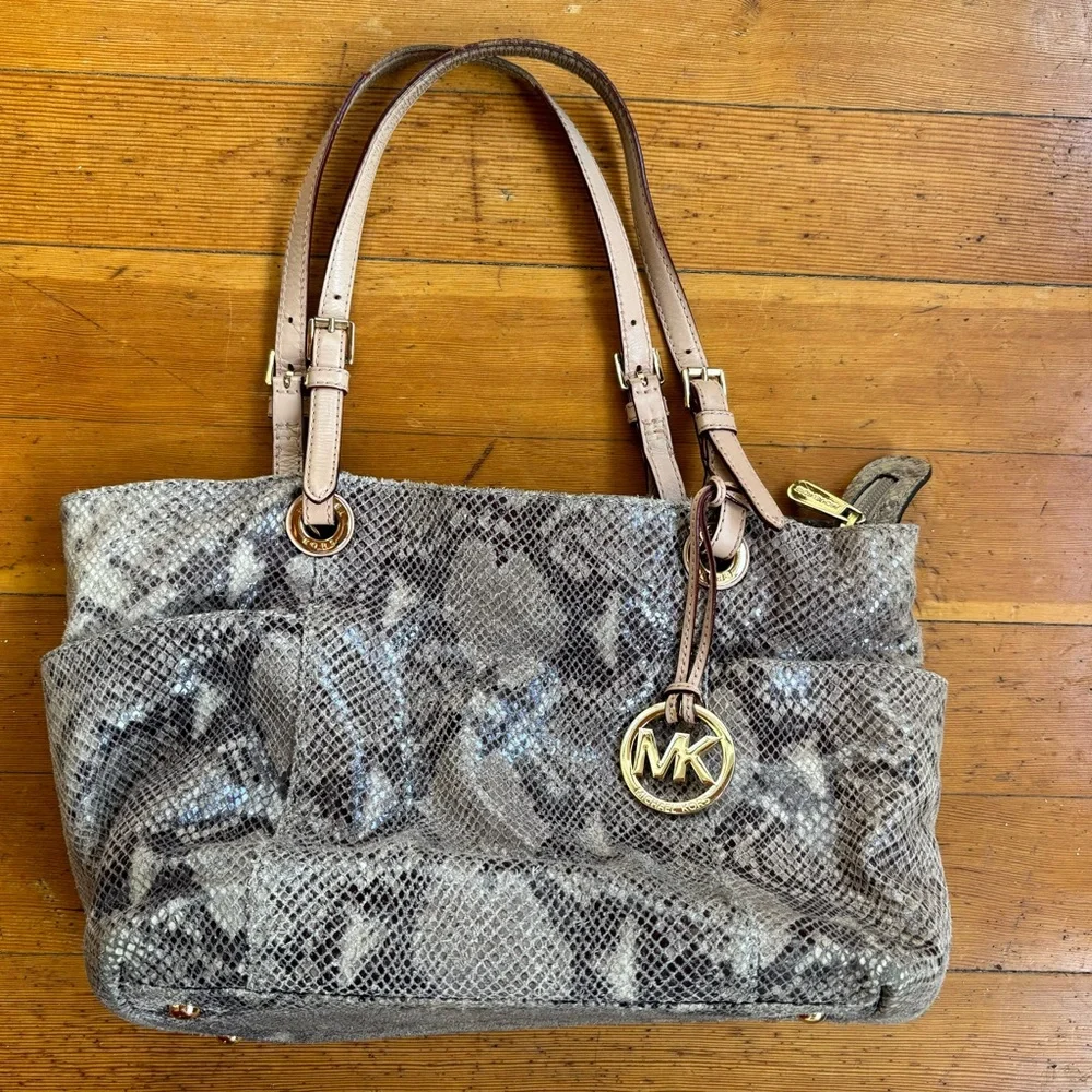 Michael Kors Snakeskin Purse - Picture 1 of 6